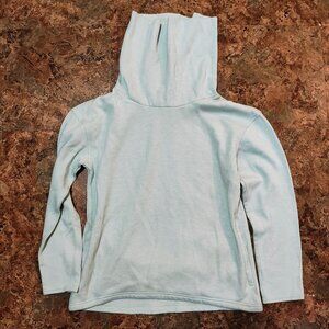 Burton Sweatshirt Womens Medium Light Blue Cowl Neck Pullover Outdoor Cotton